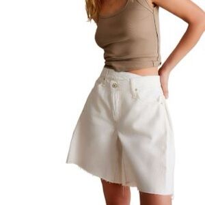 NEW Free people boomerang long denim jorts